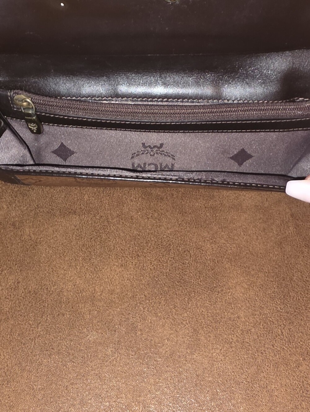 MCM Brown Logo Continental Wallet - Picture 6 of 6